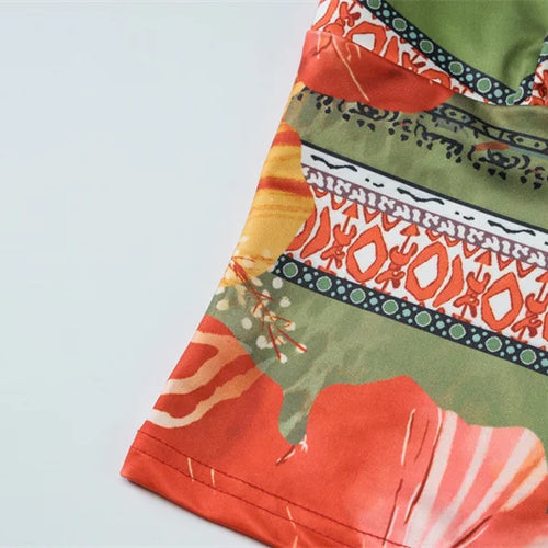 Load image into Gallery viewer, Leopard Print Sexy 2 Piece Sets Women Summer Fashion Lace-up Halter Crop Tops And Maxi Skirt Female Party Two Piece Set
