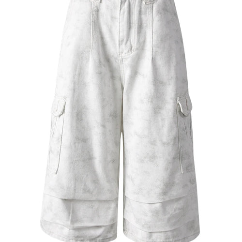 Load image into Gallery viewer, High Waist White Printed Pockets Pleated Calf-Length Pants New Trousers Women Fashion Tide Spring Autumn 2025 CPG3276
