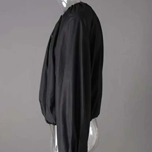 Load image into Gallery viewer, Women Black Drawstring Big Size Short Blouse New Round Neck Lantern Sleeve Shirt Fashion Tide Spring Autumn 2025 CPG2612
