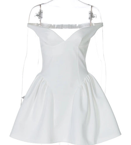 Solid V Neck Backless Slip Zip Up Pleated Elegant Sexy Slim Mini Prom Dress Summer Women Outfits Evening Party Birthday