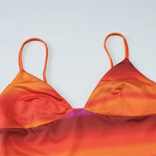 Load image into Gallery viewer, Print Sexy 2 Piece Sets Women Summer New V Neck Crop Tops And Maxi Skirt Female Elegant Club Party Slim Skirt Set
