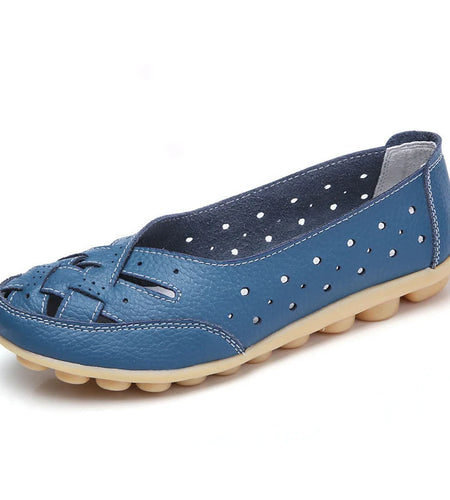 Shoes Women Breather Spring Summer Shoes Women's Loafer Soft Leather Flats White Shoes Woman Casual Flat Shoes Women Footwear