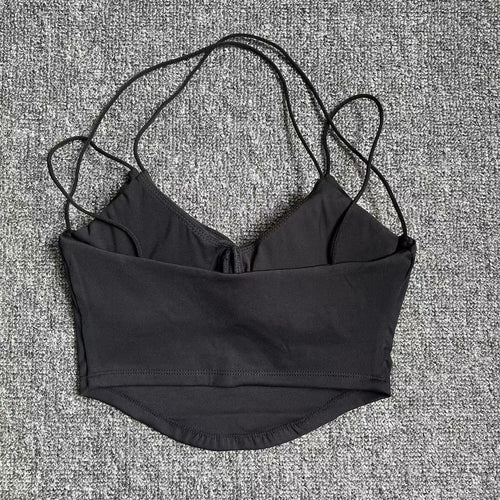 Load image into Gallery viewer, Women Sling Ballet Pad Latin Sport Yoga Bra Running Crop Top Fitness Gym Underwear Sports Braies High Impact Ropa Interi
