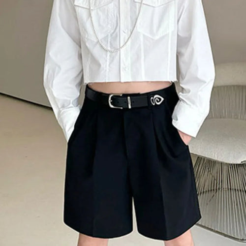 Load image into Gallery viewer, Summer Male Shorts Three Dimensional Cutting Versatile Casual Short Suit Pants Shorts Simple Pocket Male Trend 9C5671
