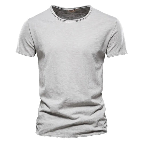 Load image into Gallery viewer, Brand Quality 100% Cotton Men T-shirt V-neck Fashion Design Slim Fit Soild T-shirts Male Tops Tees Short Sleeve T Shirt For Men v2
