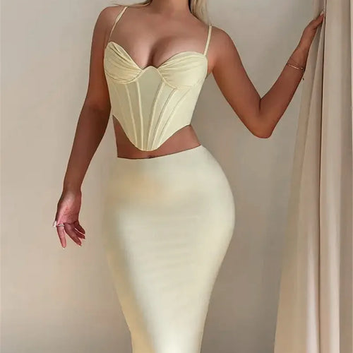 Load image into Gallery viewer, Thickened Fabric Sexy Maxi Skirt Women 2023 Autumn Winter New Solid High Waist Skinny Club Party Long Skirt Elegant
