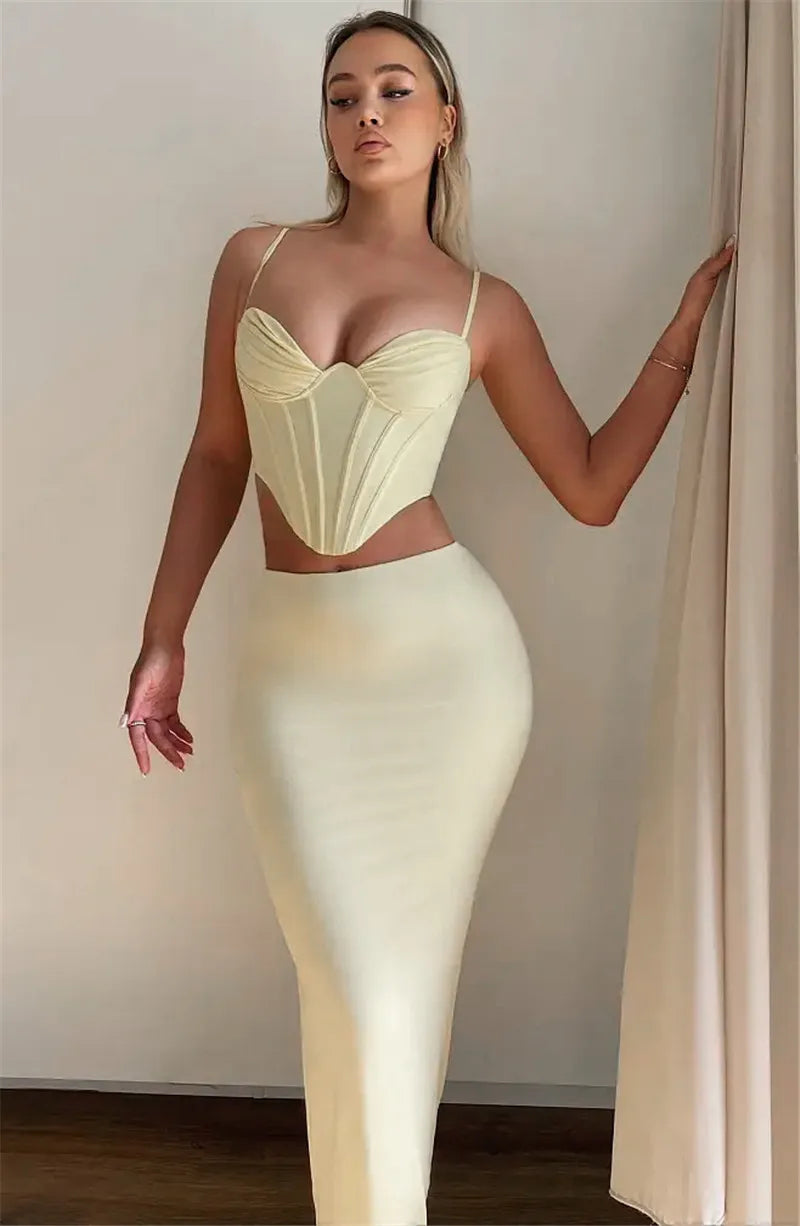 Thickened Fabric Sexy Maxi Skirt Women 2023 Autumn Winter New Solid High Waist Skinny Club Party Long Skirt Elegant