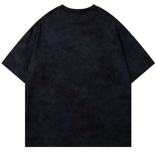 Vintage T-Shirt Y2K Grunge Shadow Graphic Printed Tshirt Streetwear Men Hip Hop Harajuku Punk Gothic Baggy Summer Casual Top Tee