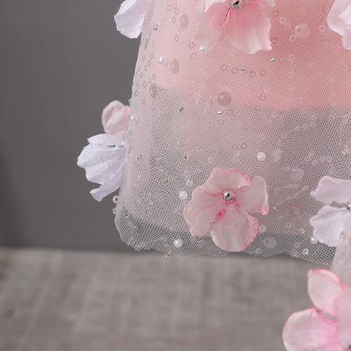 Load image into Gallery viewer, Women Three-dimensional Flower Rhinestones Mini Strapless Dress New Sleeveless Fashion Tide Spring Autumn 2025 CPG2978
