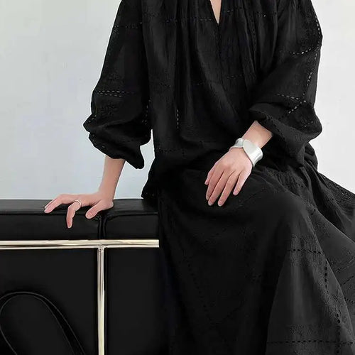 Load image into Gallery viewer, Lace Big Size Shirt Half-body Skirt Two Pieces Suit New Round Neck Long Sleeve Women Fashion Spring Autumn 2025 1DJ0062
