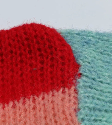 Fall Winter Women Cardigan Oversize Girls Sweet Knitted Rainbow Striped Coat Sweater Tops C-268