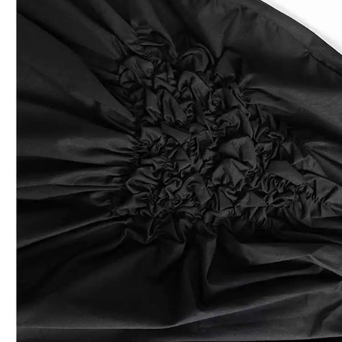 Load image into Gallery viewer, High Elastic Waist Black Irregular Pleated Design Casual Half-body Skirt Women Fashion Tide New Spring Autumn 2025 1DH5018
