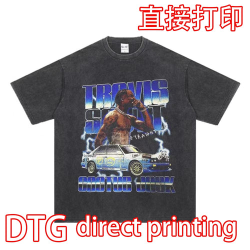 Load image into Gallery viewer, Vintage Washed Tshirts Anime T Shirt  direct printing
