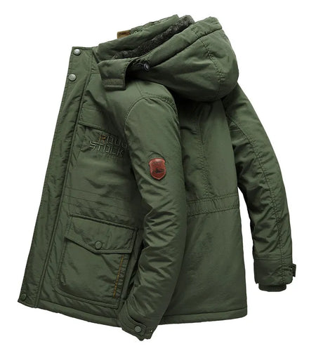 Male fleece winter Thicken Warm Parkas Men Plus Size 5XL 6XL Hooded Military Winter Jacket Men Parka hombre Outwear Coat parkas