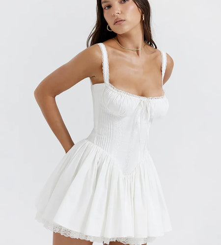 Sexy Spaghetti Strap Bodycon Women Dress Lace Patchwork Camisole Skirt Waist Backless Dress Female Party Club Vestidos