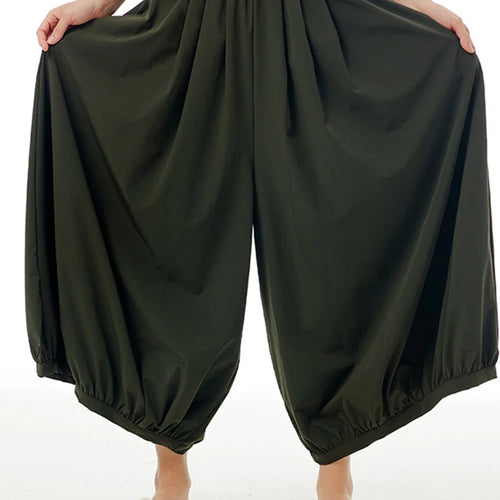 Load image into Gallery viewer, High Elastic Waist Khaki Pleated Brief Long Wide Leg Pants New Trousers Women Fashion Tide Spring Autumn 2025 1DJ0881
