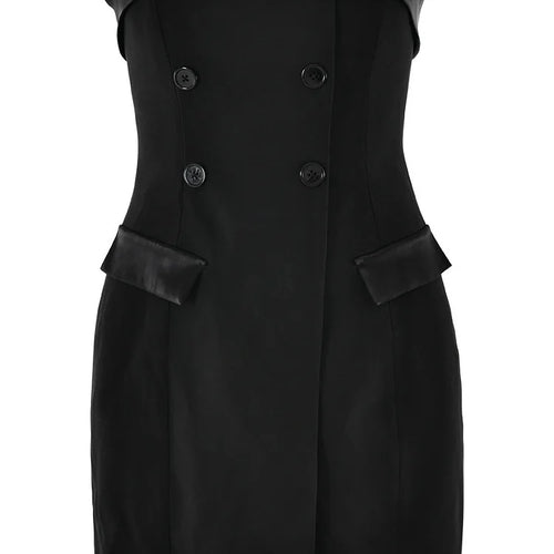 Load image into Gallery viewer, Elegant Suit  Bodycon Women Dress 2024 Autumn Winter New Sexy Strapless Skirt Fashion Party Club Backless Slim Dress
