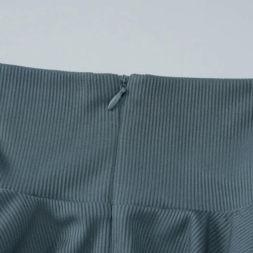 Load image into Gallery viewer, Elegant Turtleneck Long Sleeve Bodycon Long Dress For Women Autumn Winter New Ribbed Zipper Long Dress Fashion Clothes
