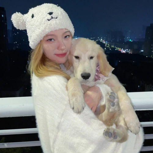 Load image into Gallery viewer, Autumn Winter Soft Mohair Pullover Women Caual Loose White Sweater Warm Knitting Y2k Aesthetic Sueter Mujer Streetwear
