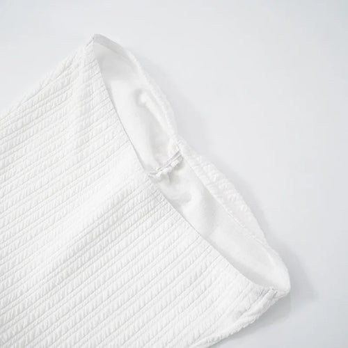 Load image into Gallery viewer, Off-shoulder Strapless Sexy Mini Dress For Women White Spaghetti Strap Sleeveless High Waist A-line Cake Dress Vestido
