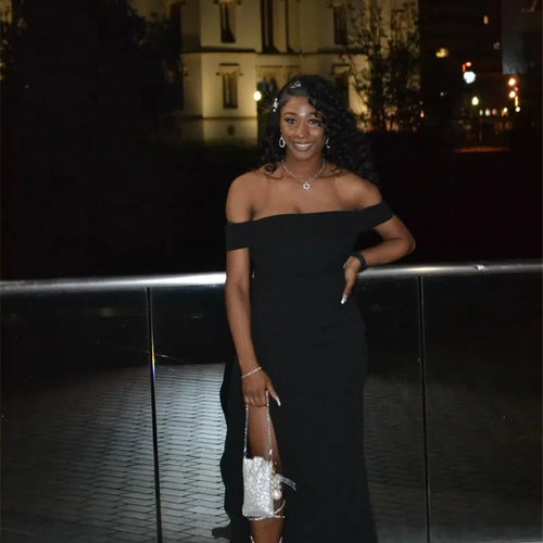 Load image into Gallery viewer, Elegant Off-shoulder High Split Maxi Dress Women Fashion Strapless Sleeveless Backless Bodycon Club Party Sexy Dress

