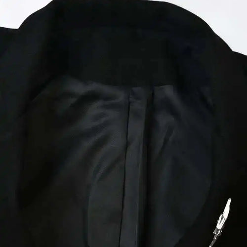 Load image into Gallery viewer, Black Irregular Big Size Long Woolen Coat New Lapel Long Sleeve Women Jacket Fashion Tide Autumn Winter 2025 1DH1464
