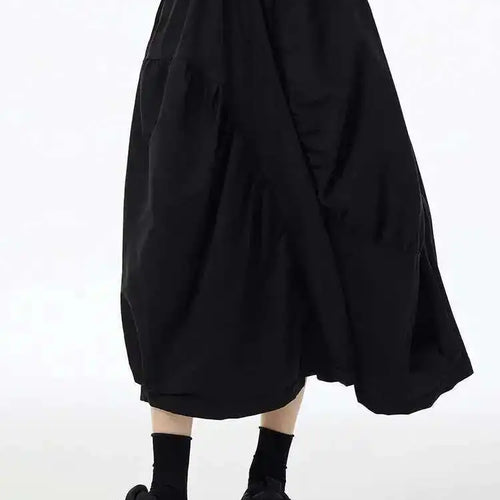 Load image into Gallery viewer, High Elastic Waist Coffee Irregular Pleated Casual Midi Half-body Skirt Women Fashion Tide New Spring Autumn 2025 1DH6613
