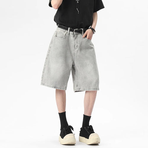 Load image into Gallery viewer, Men's Denim Shorts New Summer American High Street Style Gradient Color Simple Straight Leg Trendy Male Pants 9W1811
