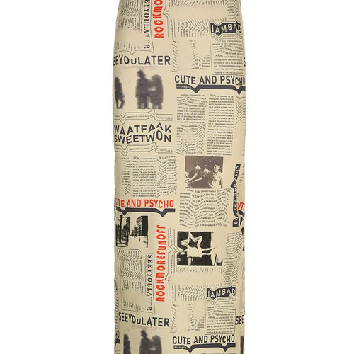 Load image into Gallery viewer, Vintage Newspaper Letter Print High Waist Long Skirt Women Distressed Harajuku Slim Pencil Skirts Aesthetic Y2K Chic
