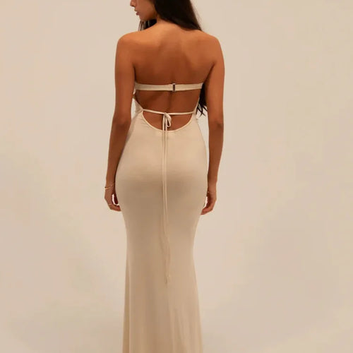 Load image into Gallery viewer, Sexy Sleeveless Hollow Out Patchwork Bodycon Dress Women's Backless Elegant Party Club Evening Dress Summer New 2024
