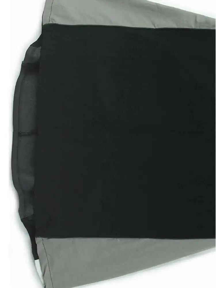 High Elastic Waist Gray Color-block Long A-line Casual Half-body Skirt Women Fashion Tide New Spring Autumn 2025 1DH8094