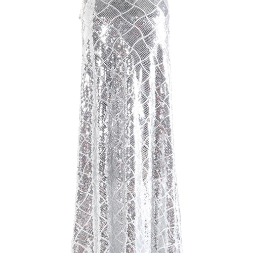 Load image into Gallery viewer, High Waist Black Sequins Shining Floor-Length Elegant Half-body Skirt Women Fashion Tide New Spring Autumn 2025  1DJ0272
