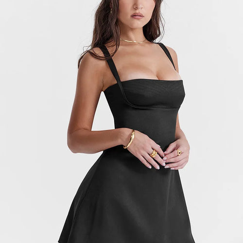 Load image into Gallery viewer, Egant High Elasticity Satin Zipper Tight Skirt Wemon Bodycon Sexy Backless Dress French Party Club Evening Dress 2024
