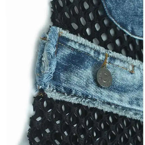 Load image into Gallery viewer, Big Size Denim Vest Wide Leg Pants Two Piece Suit New V-Neck Sleeveless Women Fashion Tide Spring Autumn 20251DH9963
