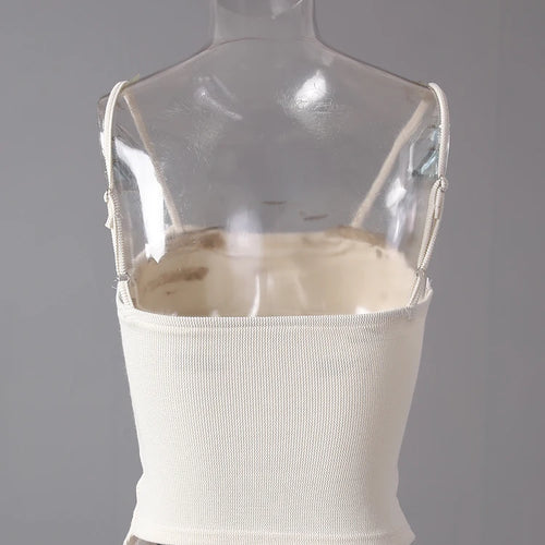 Load image into Gallery viewer, Beige Irregular Tank Top Brief Wide Leg Pants Two Piece Suit New Sleeveless Women Fashion Tide Spring Summer 2025 CPG3157
