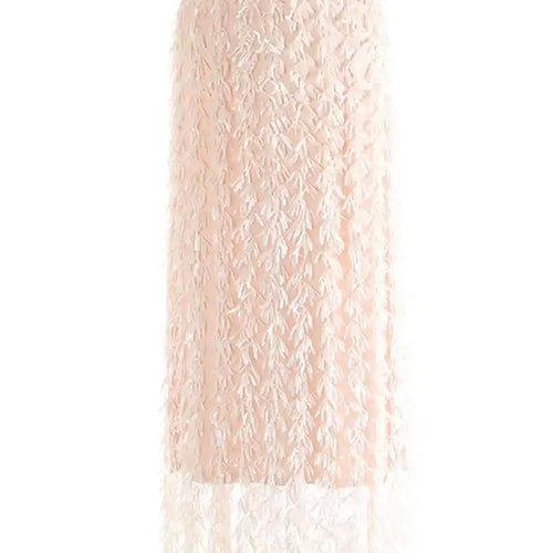 Load image into Gallery viewer, High Elastic Waist Brown Sequins Tassels Elegant Party Half-body Skirt Women Fashion Tide New Spring Autumn 2025 1DH9912
