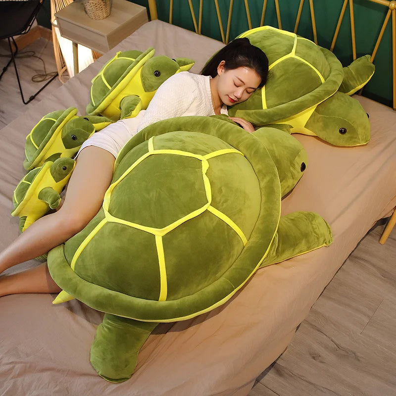 35/45/55cm Lovely Tortoise Plush Toy Kawaii Animal Dolls Stuffed Soft Animal Sea Turtle Pillow Birthday Gifts for Children Girl