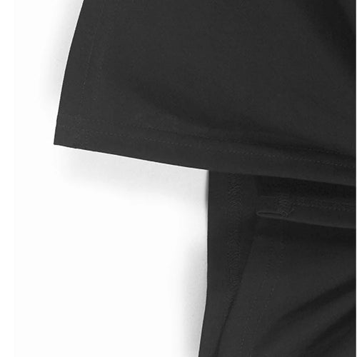 Load image into Gallery viewer, Women Black Irregular Knot Big Size Casual T-shirt New Round Neck Short Sleeve Fashion Tide Spring Summer 2025 1DJ1228
