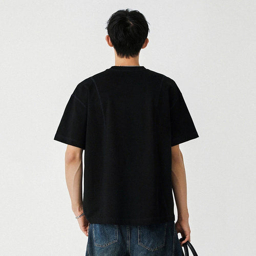 Load image into Gallery viewer, Male T-shirt American Style Short Sleeve Pullover Solid Color O-neck Spring Summer Men's Tees Pullover Top 9W1300
