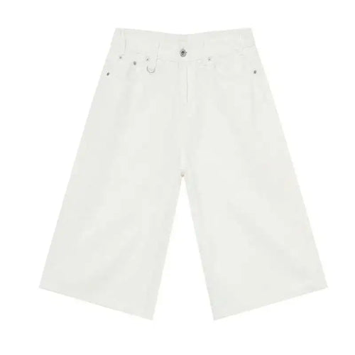 Load image into Gallery viewer, Vintage Men&#39;s Short Jeans Summer Loose Male Wide Leg Knee Length Denim Shorts New Washed Fashion Men  Bottoms 9A8825
