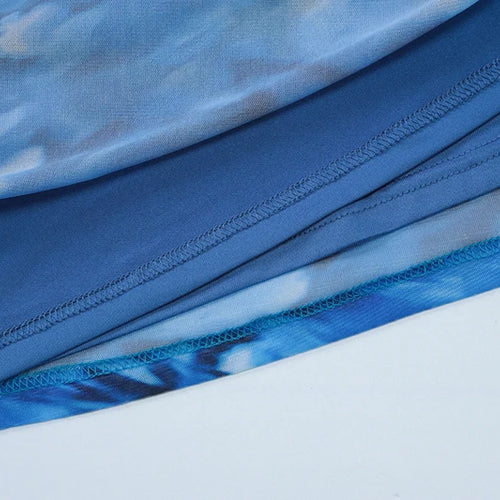 Load image into Gallery viewer, Halter Backless Print Sexy Maxi Dress For Women Gown Elegant Blue Printed Lace-up Sleeveless Evening Long Dress
