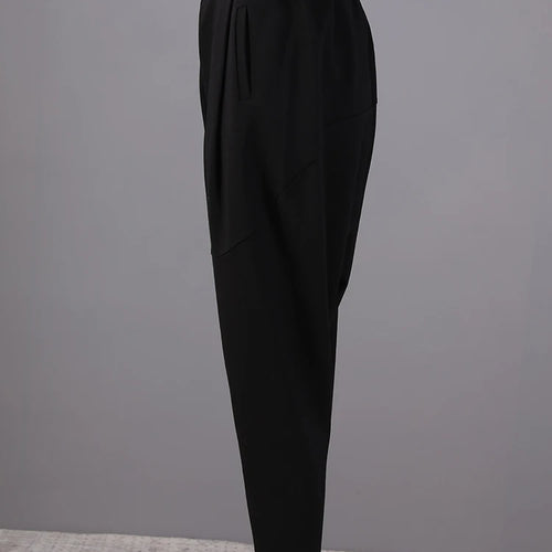 Load image into Gallery viewer, High Elastic Waist Black Leisure Long Harem Trousers New Loose Fit Pants Women Fashion Tide Spring Autumn 2025 1N479
