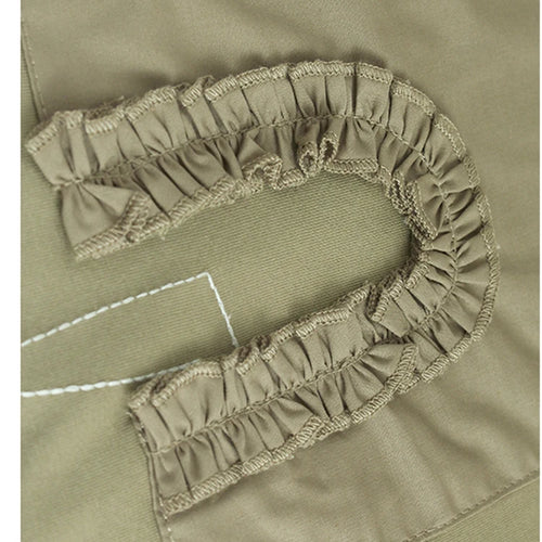 Load image into Gallery viewer, Women Khaki Irregular Embroidery Big Size Casual T-shirt New Round Neck Short Sleeve Fashion Spring Summer 2025 1DJ0588
