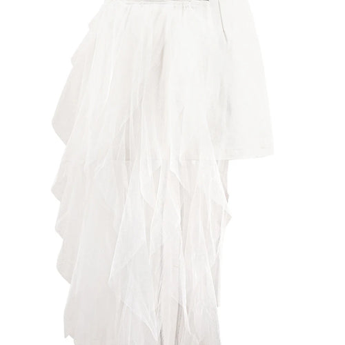 Load image into Gallery viewer, Solid Spliced Mesh Chic Skirts For Women High Waist Temperament Patchwork Zipper Slimming Skirt Female Fashion New
