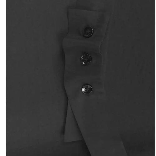 Load image into Gallery viewer, Women Black Pu Leather Vest False Two Big Size Shirt Dress New Lapel Long Sleeve Fashion Tide Spring Autumn 2025 1DH9653
