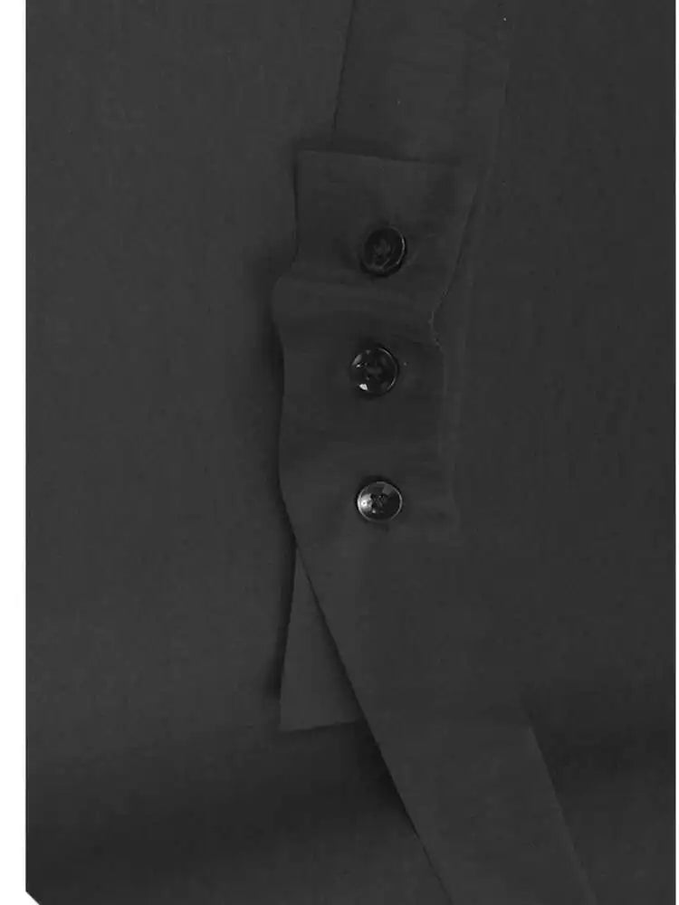 Women Black Pu Leather Vest False Two Big Size Shirt Dress New Lapel Long Sleeve Fashion Tide Spring Autumn 2025 1DH9653