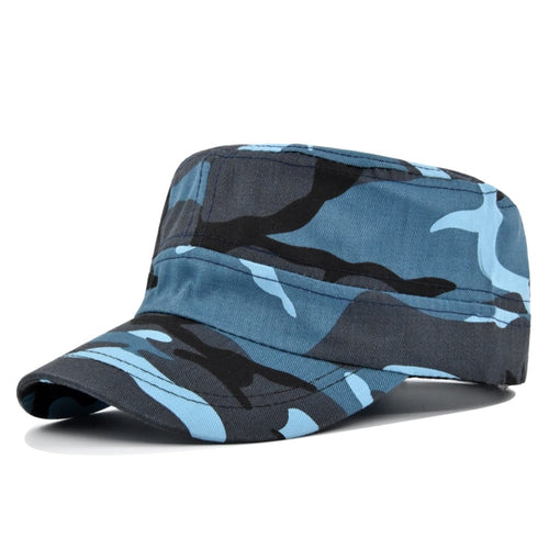 Load image into Gallery viewer, Solid Unisex Military Hats Summer Cotton Flat Caps for Men Women&#39;s Baseball Cap Outdoor Kpop Army Trucker Cap
