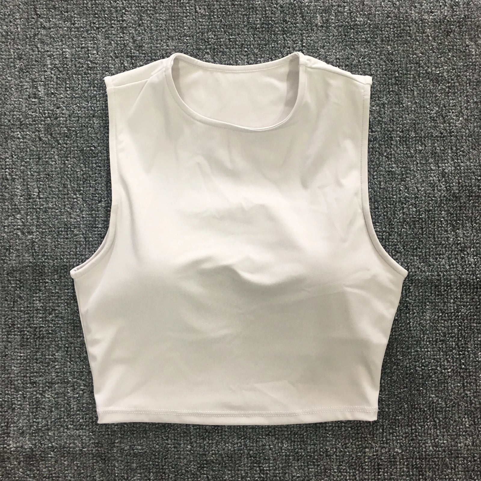 Nude Pad Yuma Nylon Pad Women Vintage Windbreaker Sport Bra Skin Tank Sports Running Vest Fitness Yoga Sleeve Crop Tops