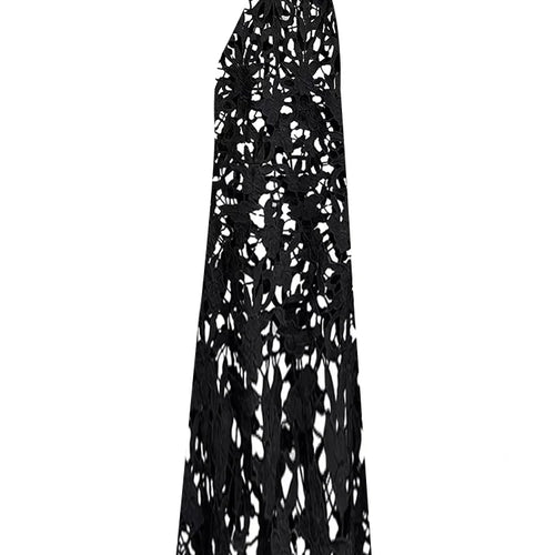 Load image into Gallery viewer, Women Black Lace Hollow Out Perspective Big Size Dress New Round Neck Sleeveless Fashion Tide Spring Summer 2025 1DJ0243
