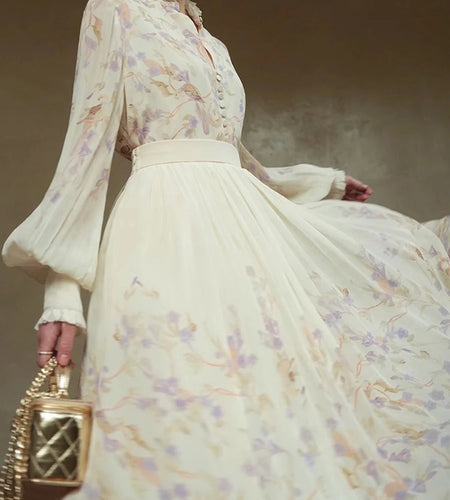 Hit Color Loose Dresses For Women V Neck Long Sleeve High Waist Temperament Dress Female Fashion Style Clothes New